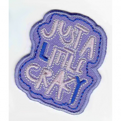 97320_Термоаппликация HKM "Just a little crazy"