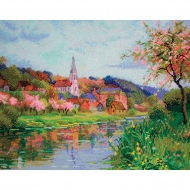 Набор для вышивания МАРЬЯ ИСКУСНИЦА арт.02.010.21 Яблони в цвету 30х24 см