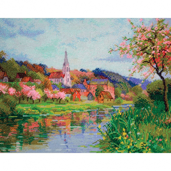 Набор для вышивания МАРЬЯ ИСКУСНИЦА арт.02.010.21 Яблони в цвету 30х24 см