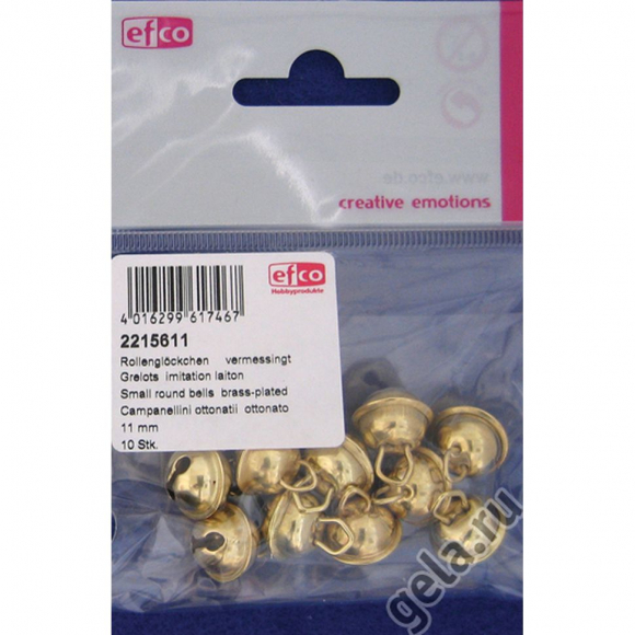 19427_Бубенцы, латунь, 11 мм