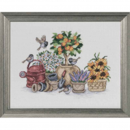 Набор для вышивания PERMIN арт.90-7350 Апельсиновое дерево 37х29 см Набор для вышивания PERMIN арт.90-7350 Апельсиновое дерево 37х29 см