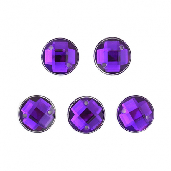 Стразы пришивные акриловые MAGIC 4 HOBBY арт.MG.E.02 06 мм круг цв.09 фиолетовый уп.250 шт