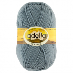 Пряжа ADELIA JESSICA (67% шерсть, 33% полиэстер) 5х100г/260м цв.20 серо-голубой
