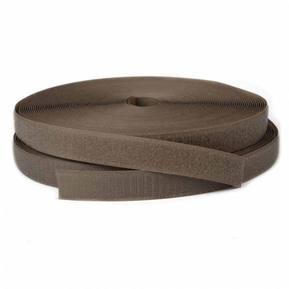 Лента липучка TBY пришивная кач.B шир.25мм цв.F296 бежевый уп.25м (пара)