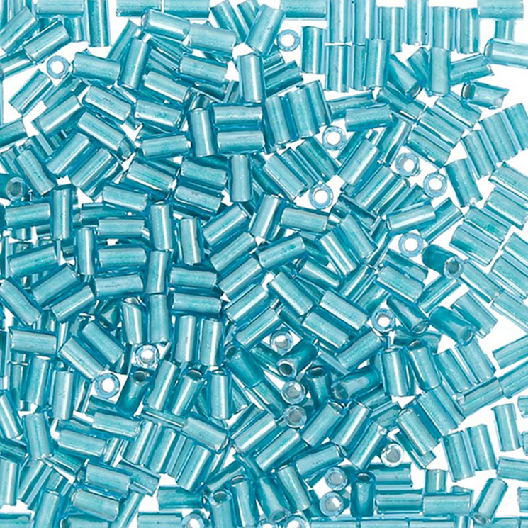 Бисер Япония "TOHO" BUGLE №4  3 мм 5 х 5 г №0377 бирюзовый
