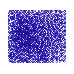 Бисер Япония "TOHO" 10/0  круглый 1  2.4 мм 5 х 5 г №0008 яр.синий