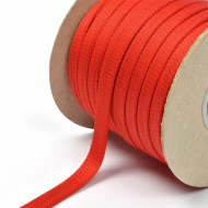 Шнур плоский полиэфир 12-15мм арт. 06с2341 цв. красный уп.50м