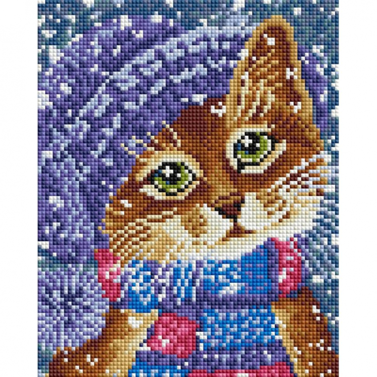 Набор Белоснежка для изготовления картин со стразами арт.БЛ.432-ST-PS Зимняя мода 20х25 см