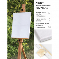 Холст на подрамнике Magic 4 Hobby 50х70 см, хлопок 100%, мелкое зерно, E5309