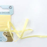 32199_Лента для вышивания SAFISA на блистере, 4 мм, 5 м, цвет 09, Желтый светлый