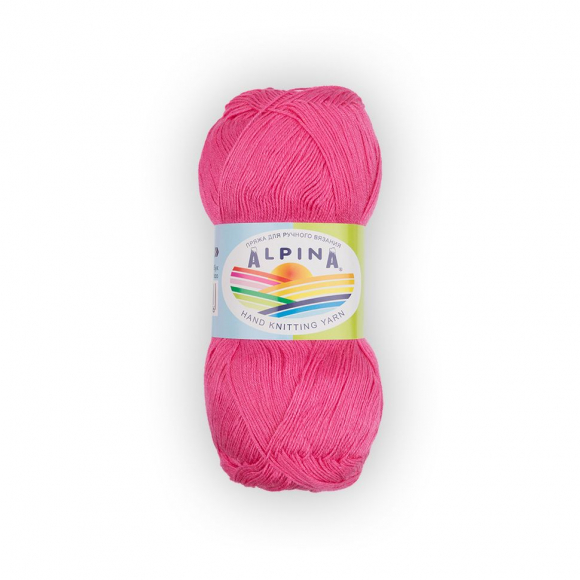 Пряжа ALPINA VIVEN (100% бамбук) 10х50г/405м цв.14 яр.розовый