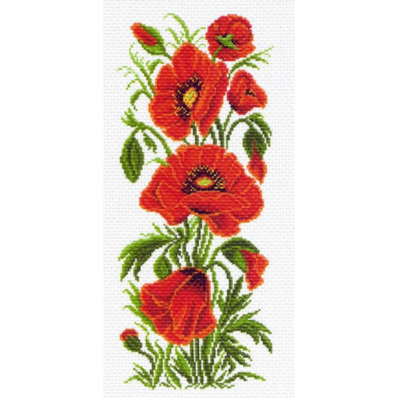 Рисунок на канве МАТРЕНИН ПОСАД арт.24х47 - 1080 Полевые маки