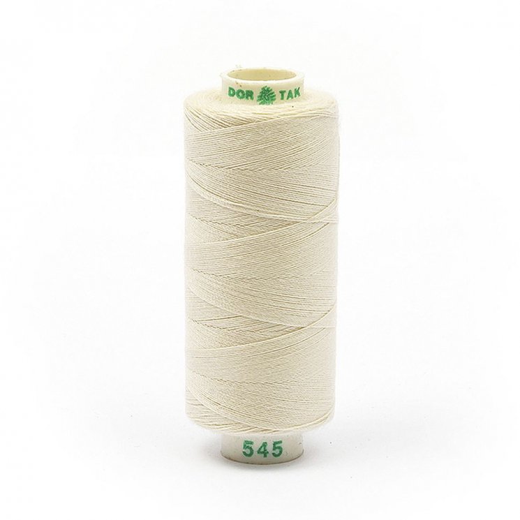 Нитки Dor Tak бытовые 40/2 полиэстер 366м цв.545 экрю