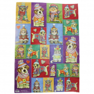 71009_Карта для декупажа "Коты и собаки"