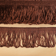 Бахрома для штор арт.0390-1070 цв.6470 шир.60мм цв.коричневый уп.10м