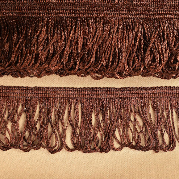 Бахрома для штор арт.0390-1070 цв.6470 шир.60мм цв.коричневый уп.10м Бахрома для штор арт.0390-1070 цв.6470 шир.60мм цв.коричневый уп.10м