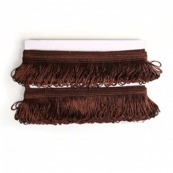 Бахрома для штор арт.0390-1070 цв.6470 шир.60мм цв.коричневый уп.10м Бахрома для штор арт.0390-1070 цв.6470 шир.60мм цв.коричневый уп.10м