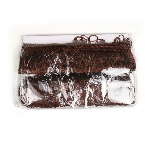 Бахрома для штор арт.0390-1070 цв.6470 шир.60мм цв.коричневый уп.10м Бахрома для штор арт.0390-1070 цв.6470 шир.60мм цв.коричневый уп.10м