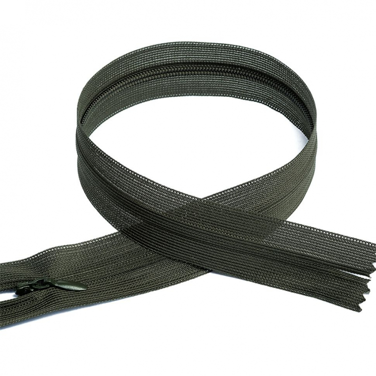 Молния MaxZipper пласт. потайная №3 50см н/р цв.F328 хаки уп.50шт