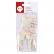 130531_Перья декоративные с прином "Зиг-заг и орнамент"