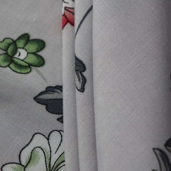 Ткань Штапель 105 г/м? 100% вискоза шир.145 см арт.Р.15368.03 цв.03 серый уп.25м