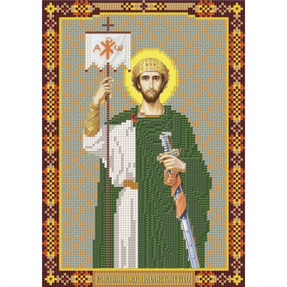 Набор для вышивания бисером НОВА СЛОБОДА арт.С9185 Св.Константин 18х25 см