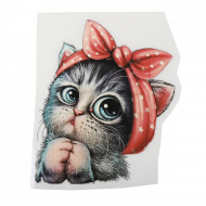 Термотрансфер арт.TBY.1233 Милый котик 11х15см, уп.10шт