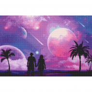 166079_Картина стразами "Звездопад"