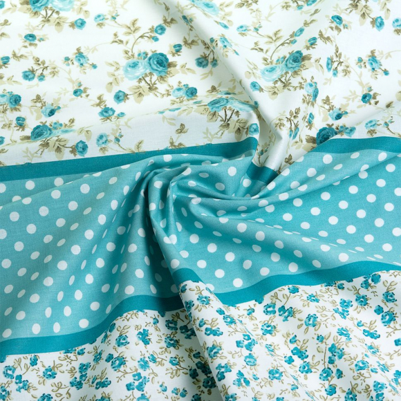 Ткань ранфорс Кантри, арт.WH 10601-v07, 130г/м?,100% хлопок, шир.240см, цв.мята, уп.10м Ткань ранфорс Кантри, арт.WH 10601-v07, 130г/м?,100% хлопок, шир.240см, цв.мята, уп.10м