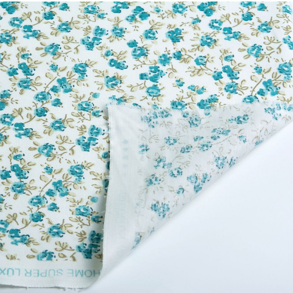 Ткань ранфорс Кантри, арт.WH 10601-v07, 130г/м?,100% хлопок, шир.240см, цв.мята, уп.10м Ткань ранфорс Кантри, арт.WH 10601-v07, 130г/м?,100% хлопок, шир.240см, цв.мята, уп.10м