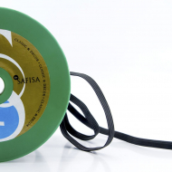 160107_Резинка продежка, Safisa, 8 мм, цвет 01, черный