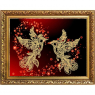 Рисунок на ткани (Бисер) КОНЁК арт. 8525 Полет любви 29х39 см Рисунок на ткани (Бисер) КОНЁК арт. 8525 Полет любви 29х39 см