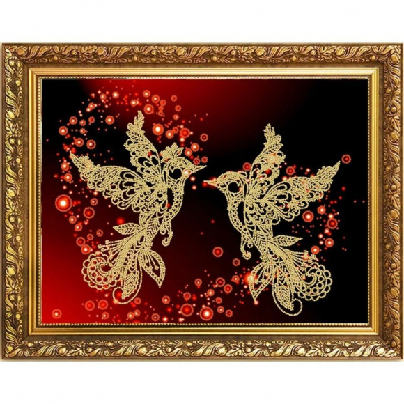 Рисунок на ткани (Бисер) КОНЁК арт. 8525 Полет любви 29х39 см