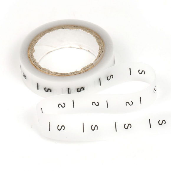 Размерники силикон S прозрачный 15х20 мм TBY в рул. 300 шт