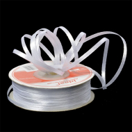 Лента атласная 3мм цв.3001 кипенно-белый IDEAL уп.100 м