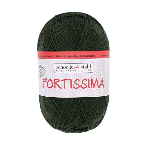 136111_Пряжа Fortissima Socka 4-fach Uni, 75% шерсть, 25% полиамид, 420 м, 100 г