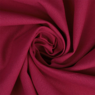 Ткань льняная 200 г/м? лен 25%, хб 25%, вискоза 25%, пэ 25% шир.140 см арт.TBY.Li.1009.14 цв.14 малина уп.1м