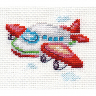 Набор для вышивания АЛИСА арт.0-160 Самолетик 8х6 см