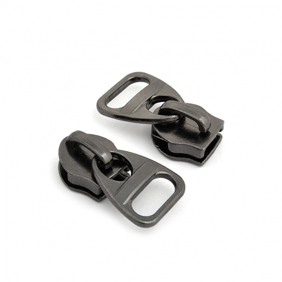 Замок MaxZipper галант. СП#5 D4 цв.черн.никель уп.100шт