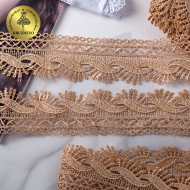 Кружево гипюр KRUZHEVO арт.TR.16GB2005 шир.40мм цв.8 кофе уп.9м