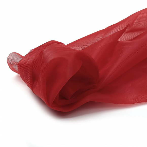 Сетка корсетная KRUZHEVO арт.Т1112 плот.45 г/м? шир.150 см, цв.красный уп.1м