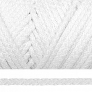 Шнур круглый полиэфир 06мм с наполнителем цв.белый уп.100м