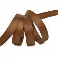 Лента Ideal репсовая в рубчик шир.15мм цв. 840  коричневый уп.27,42м