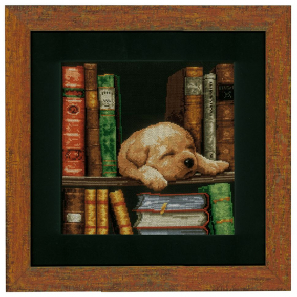 82974_Набор для вышивания "Спящий щенок"