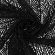Сетка эластичная "Ромб" KRUZHEVO арт.TBY.00139 150г/м? ш.150см цв.170 черный уп.3м