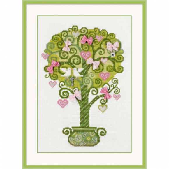 Набор для вышивания РИОЛИС арт.1295 Дерево счастья 21х30 см Набор для вышивания РИОЛИС арт.1295 Дерево счастья 21х30 см
