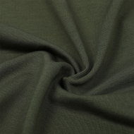 Ткань трикотаж Футер 2х нитка петля 70%пэ 25%вис 5%спан 220г 160см S096 хаки уп.3м