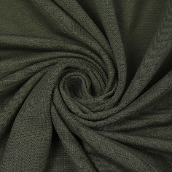 Ткань трикотаж Футер 2х нитка петля 70%пэ 25%вис 5%спан 220г 160см S096 хаки уп.3м Ткань трикотаж Футер 2х нитка петля 70%пэ 25%вис 5%спан 220г 160см S096 хаки уп.3м