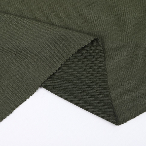 Ткань трикотаж Футер 2х нитка петля 70%пэ 25%вис 5%спан 220г 160см S096 хаки уп.3м Ткань трикотаж Футер 2х нитка петля 70%пэ 25%вис 5%спан 220г 160см S096 хаки уп.3м