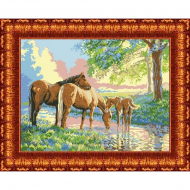 Набор для вышивки КАРОЛИНКА арт. КТКН-119 На водопое 35х47 см